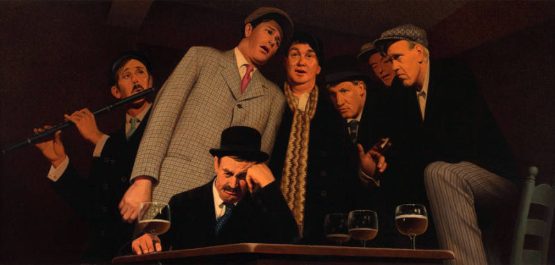 Grant Wood, Sentimental Ballad, 1940 Oil on masonite, 24 × 50 in New Britain Museum of American Art, Connecticut