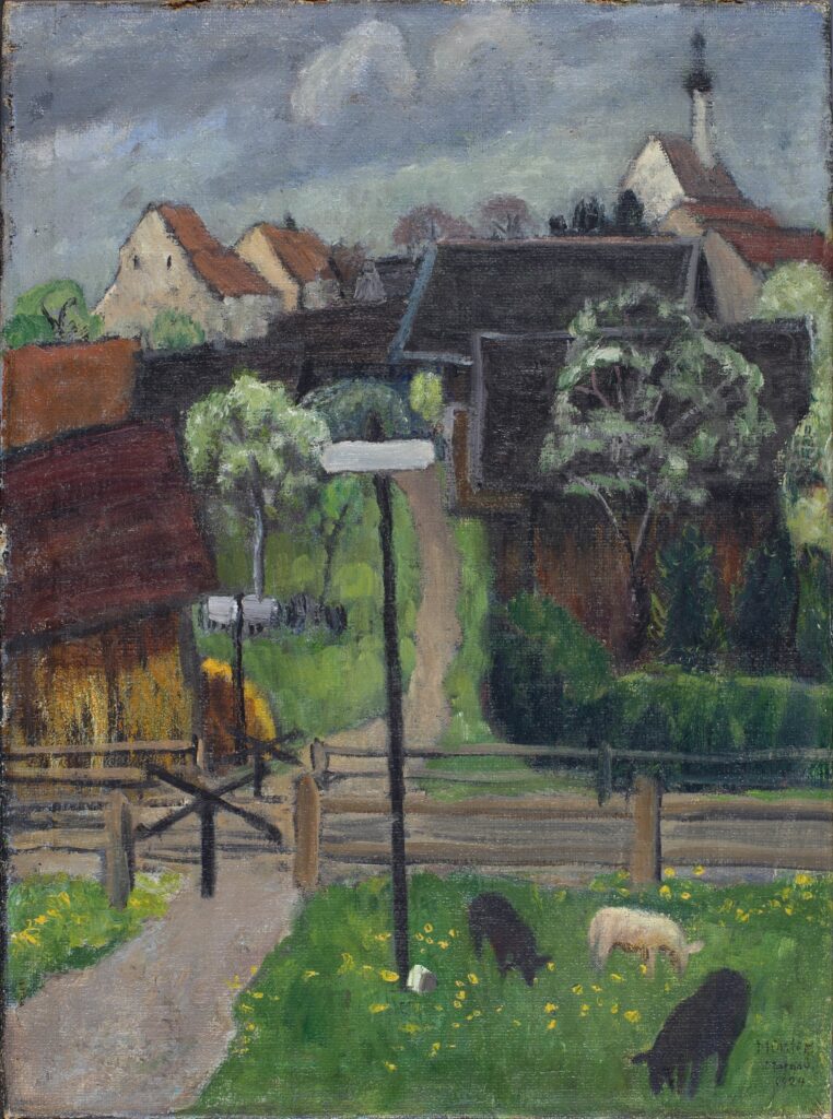 Gabriele Münter, Murnau, 1924 Oil on canvas, 20.1 × 15 in Thyssen-Bornemisza National Museum, Madrid