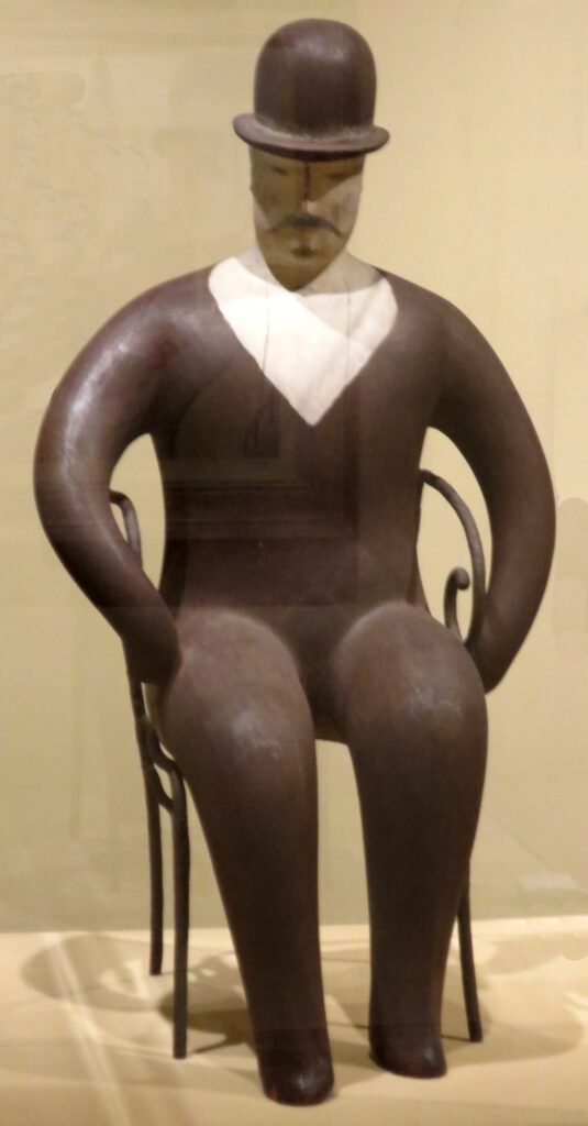 Elie Nadelman, Host, c 1920–1923 Gessoed and painted cherry wood and wrought iron, dimensions unverified Columbus Museum of Art