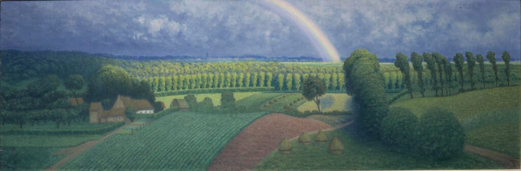 William Degouve de Nuncques, The Rainbow, c 1910 Oil on canvas, 19.9 × 59.3 in Centraal Museum, Utrecht