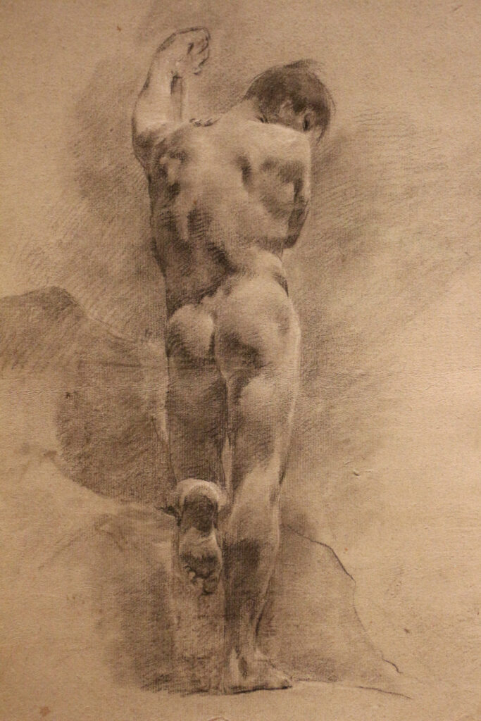 Giovanni Battista Piazzetta, Young Man Standing, Seen from Behind Ashmolean Museum, Oxford