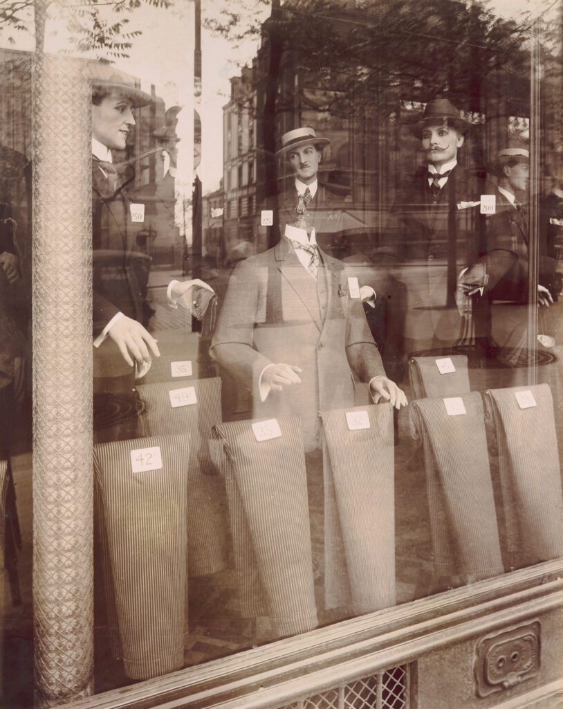 Eugène Atget, A Shopwindow on Avenue des Gobelins in Paris, 1925 Gelatin silver print from glass negative, 8.6 × 6.8 in Metropolitan Museum of Art, New York