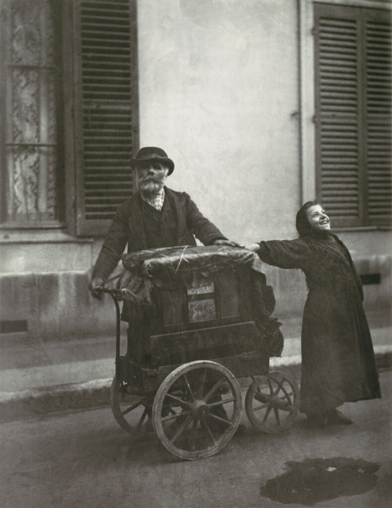 Eugène Atget, Organ-Grinder, Paris, 1898–99, printed 1956 Gelatin silver print from glass negative Metropolitan Museum of Art, New York