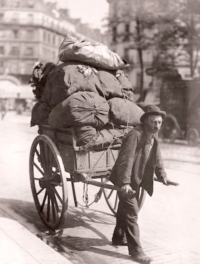Eugène Atget, Ragpicker, 1899–1901 Albumen silver print, 8.7 × 7.1 in J. Paul Getty Museum, Los Angeles