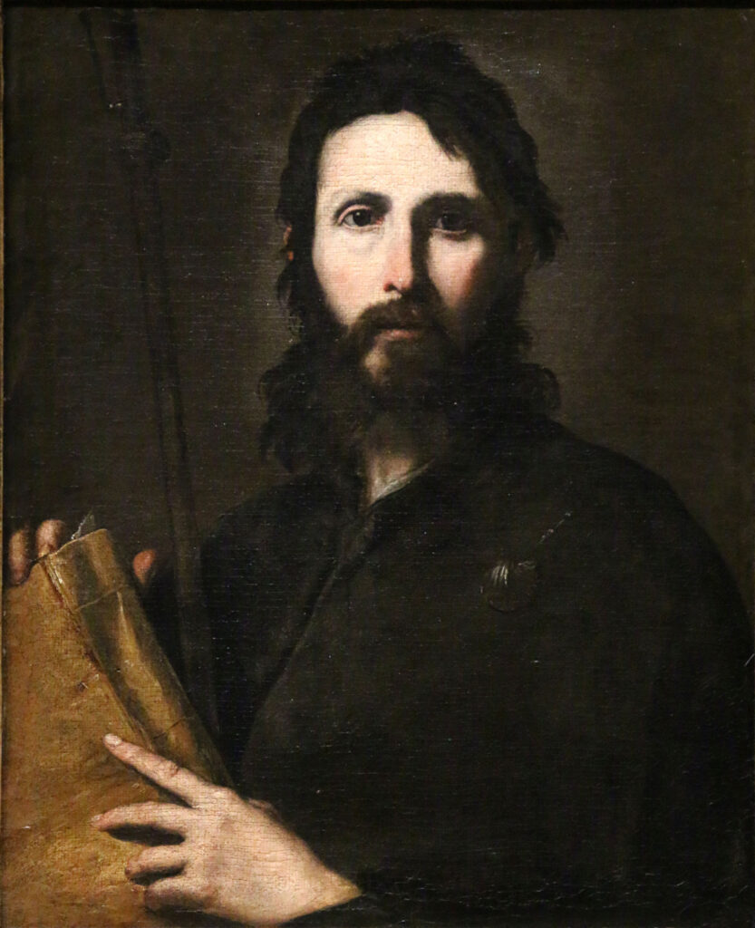 Pietro Novelli, Saint James the Greater, c 1630s Oil on canvas, 46.5 × 38 in Musée des Beaux-Arts de Marseille