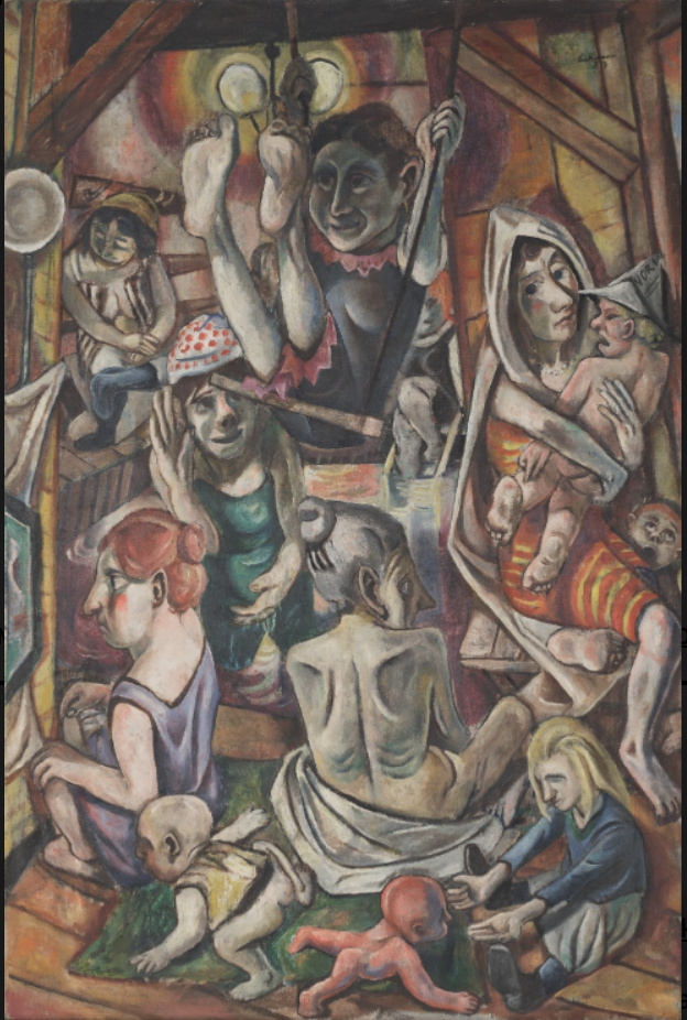 Max Beckmann, Women's Bath, 1919 Oil on canvas, 38.4 × 25.6 in Neue Nationalgalerie, Berlin