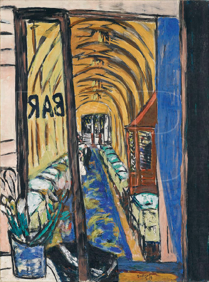 Max Beckmann, Ritz Bar, Paris, 1939 Oil on canvas, 31.8 × 23.5 in Private collection