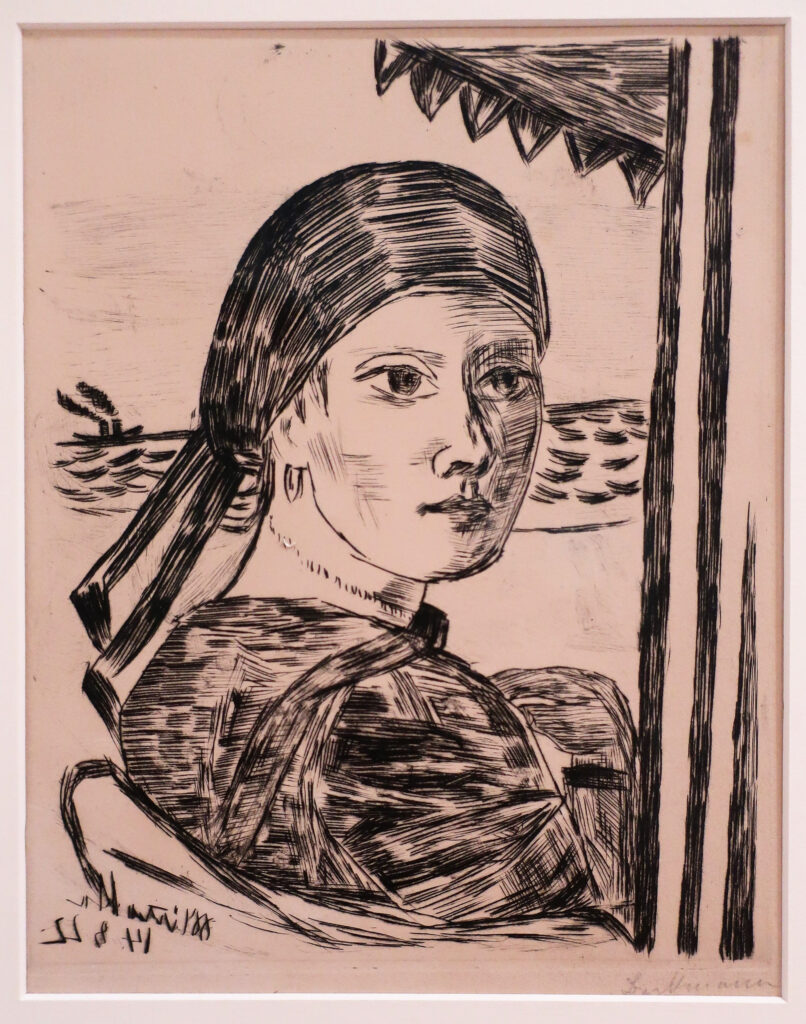 Max Beckmann, Minette/Girl’s Head, 1922 Drypoint Osthaus Museum Hagen, Germany
